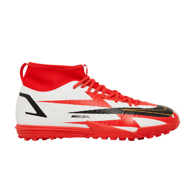 Nike Mercurial Superfly 8 Academy CR7 TF GS 'Chile Red' — Chile Red/White/Total Orange/Black