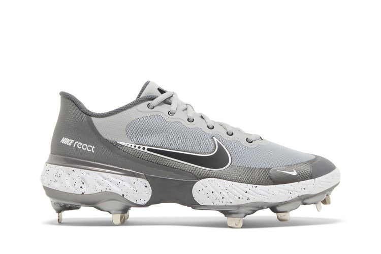 Nike Alpha Huarache Elite 3 Low 'Light Smoke Grey' — Light Smoke Grey/Iron Grey/Metallic Dark Grey/Black (2)