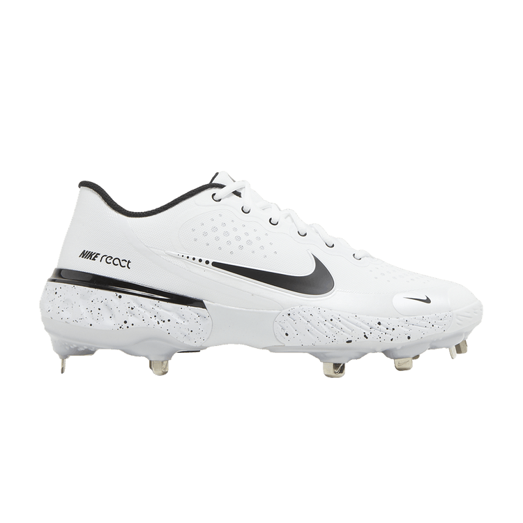 Nike Alpha Huarache Elite 3 Low 'White Grey' — White/Particle Grey/Bright Crimson/Black