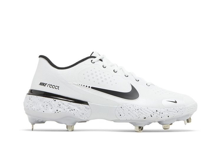 Nike Alpha Huarache Elite 3 Low 'White Grey' — White/Particle Grey/Bright Crimson/Black (2)