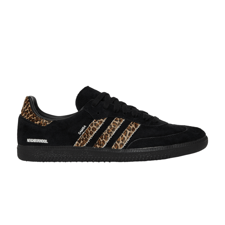 END. x Neighborhood x adidas Samba 'Black Leopard' — Core Black/Core Black/Core Black