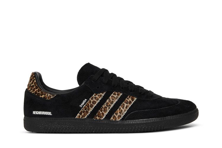 END. x Neighborhood x adidas Samba 'Black Leopard' — Core Black/Core Black/Core Black