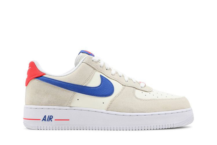 Nike Air Force 1 '07 LV8 'Coconut Milk Hyper Royal' — Coconut Milk/White/Bright Crimson/Hyper Royal (2)