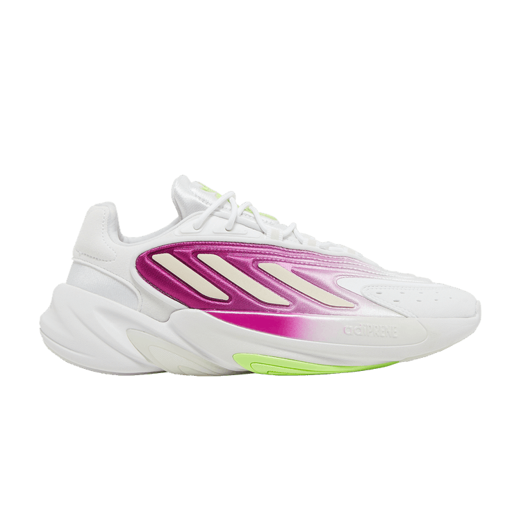 Adidas Wmns Ozelia 'Cloud White Purple' — Cloud White/Wonder White/Signal Green