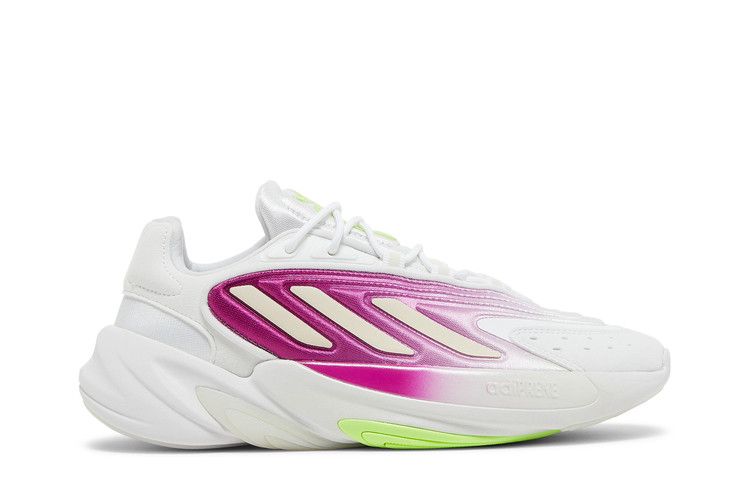 Adidas Wmns Ozelia 'Cloud White Purple' — Cloud White/Wonder White/Signal Green