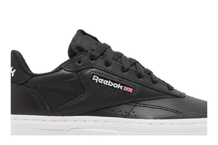Reebok Wmns Club C Double Geo 'Black White' — Core Black/Core Black/Footwear White