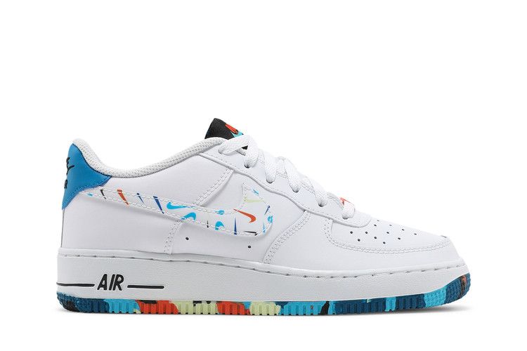 Nike Air Force 1 LV8 GS 'Swoosh Pack' — White/Imperial Blue/Black/Multi-Color (2)