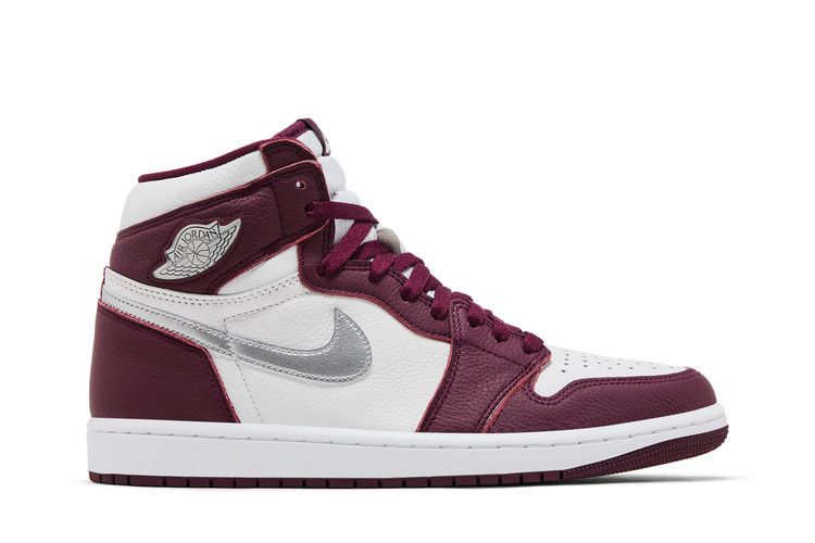 Air Jordan 1 Retro High OG 'Bordeaux' — Bordeaux/White/Metallic Silver