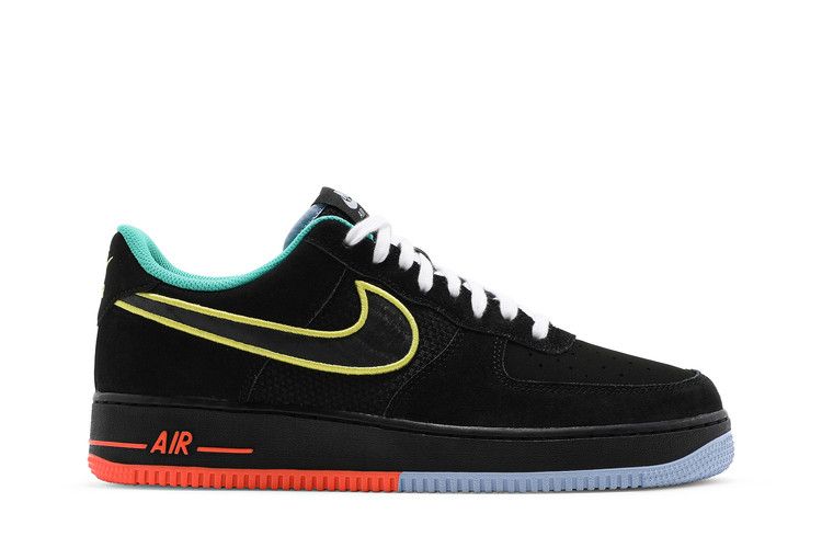Nike Air Force 1 '07 LV8 'Peace and Unity' — Black/Aluminum/Hyper Crimson/Yellow Strike (2)