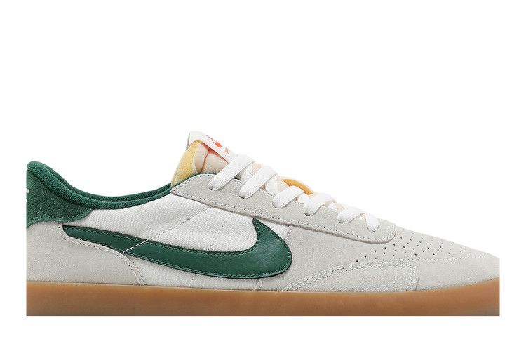 Nike Heritage Vulc SB 'Sail Gorge Green' — Sail/Sail/Safety Orange/Gorge Green