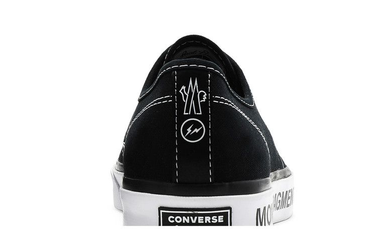 Fragment Design x Moncler x Converse Jack Purcell 'Black' — Black/Black/White