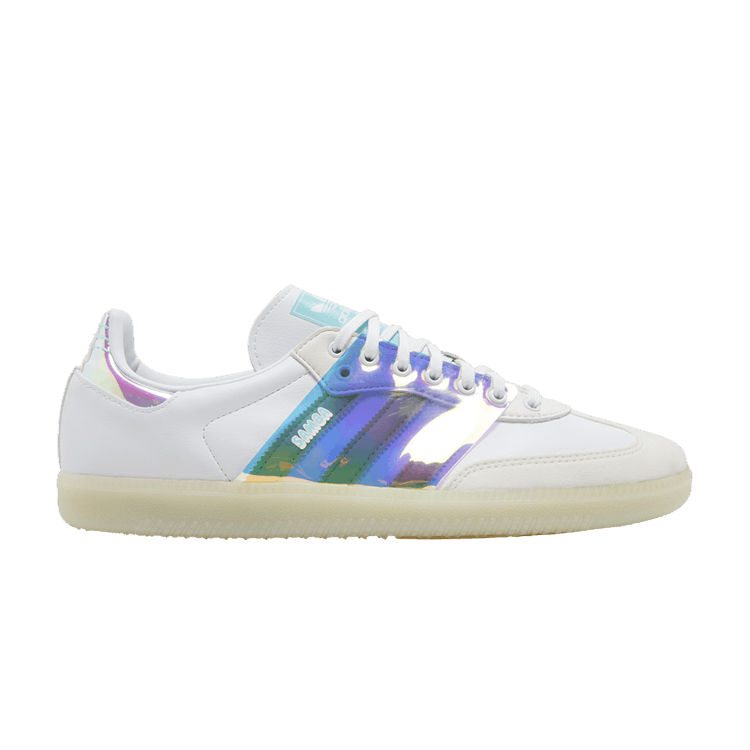 adidas Samba OG 'White Iridescent' — Grey Six/Pulse Yellow/Core Black