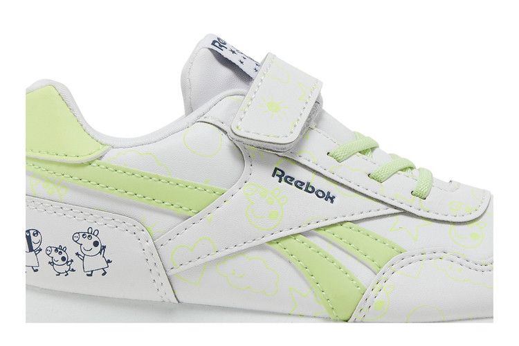 Peppa Pig x Reebok Royal Classic Jogger 3 Toddler 'Glow In The Dark' — Footwear White/Energy Glow/Footwear White