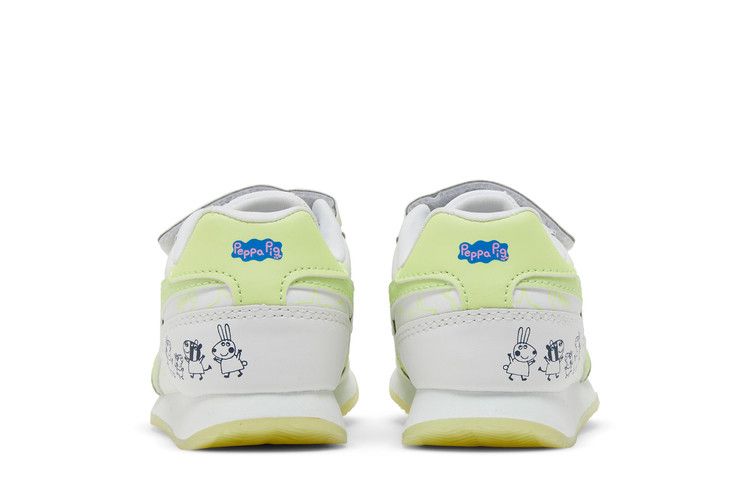 Peppa Pig x Reebok Royal Classic Jogger 3 Toddler 'Glow In The Dark' — Footwear White/Energy Glow/Footwear White
