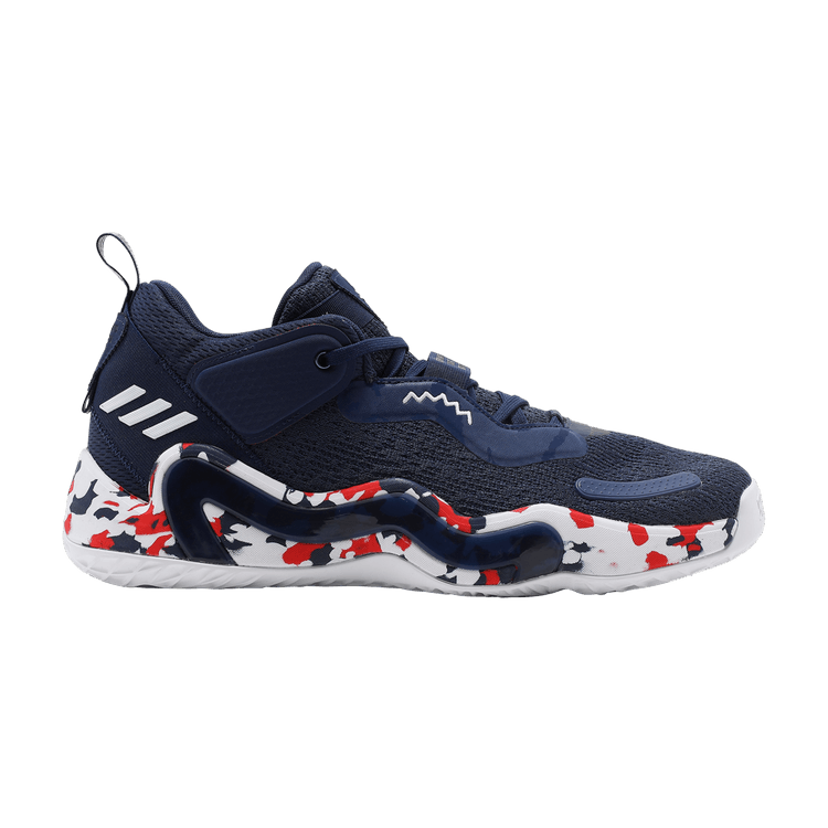 adidas D.O.N. Issue #3 'USA' — Navy/Cloud White/Vivid Red