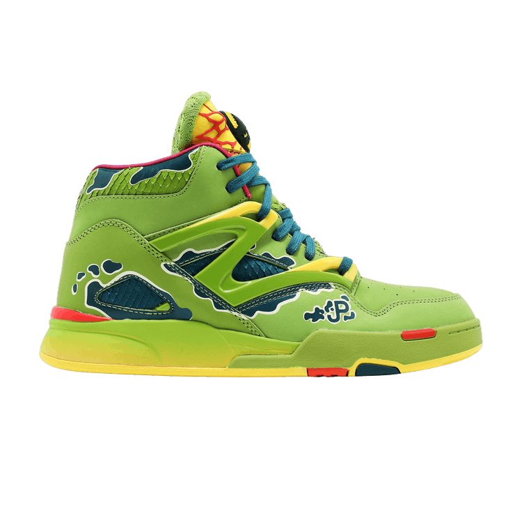 Jurassic Park x Reebok Pump Omni Zone 2 'Dilophosaurus' — Ultra Lime/Heritage Teal/Stinger Yellow