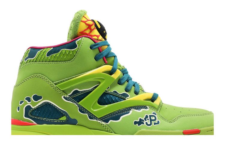 Jurassic Park x Reebok Pump Omni Zone 2 'Dilophosaurus' — Ultra Lime/Heritage Teal/Stinger Yellow