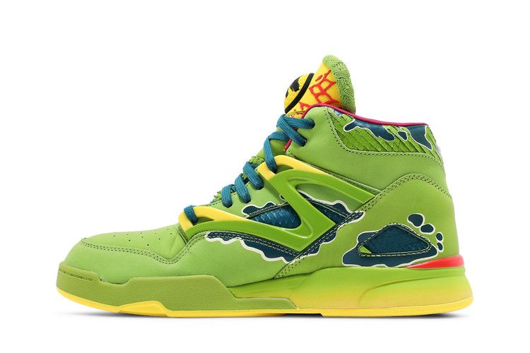 Jurassic Park x Reebok Pump Omni Zone 2 'Dilophosaurus' — Ultra Lime/Heritage Teal/Stinger Yellow