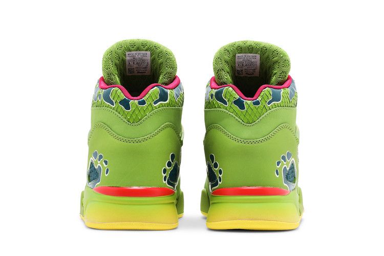Jurassic Park x Reebok Pump Omni Zone 2 'Dilophosaurus' — Ultra Lime/Heritage Teal/Stinger Yellow