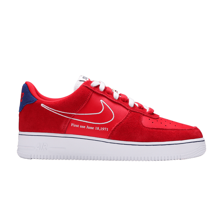 Nike Air Force 1 '07 LV8 'First Use - University Red' — University Red/White/Deep Royal Blue