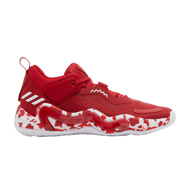 adidas D.O.N. Issue #3 'Paint Smudge - Team Power Red' — Team Power Red/Cloud White/Vivid Red