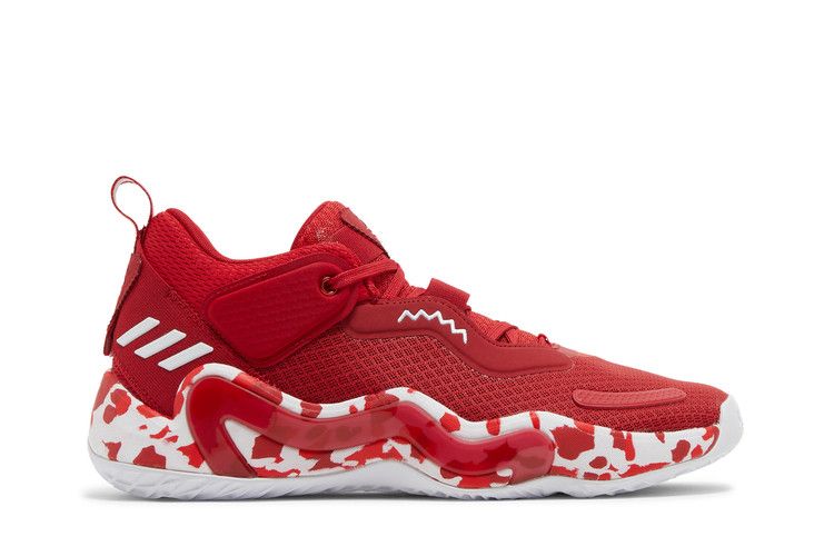adidas D.O.N. Issue #3 'Paint Smudge - Team Power Red' — Team Power Red/Cloud White/Vivid Red