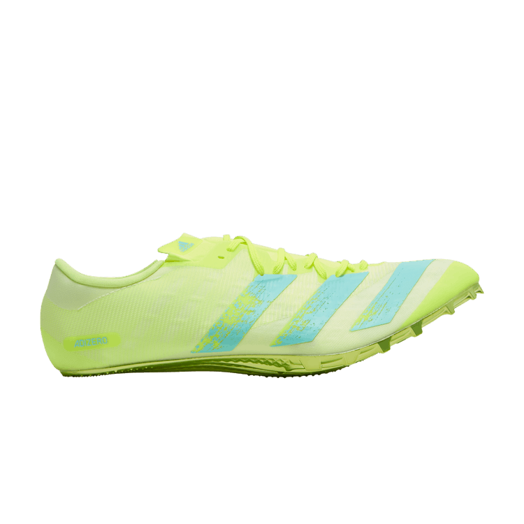 Adidas Adizero Prime Sprint Spikes 'Solar Yellow Clear Aqua' — Solar Yellow/Clear Aqua/Core Black