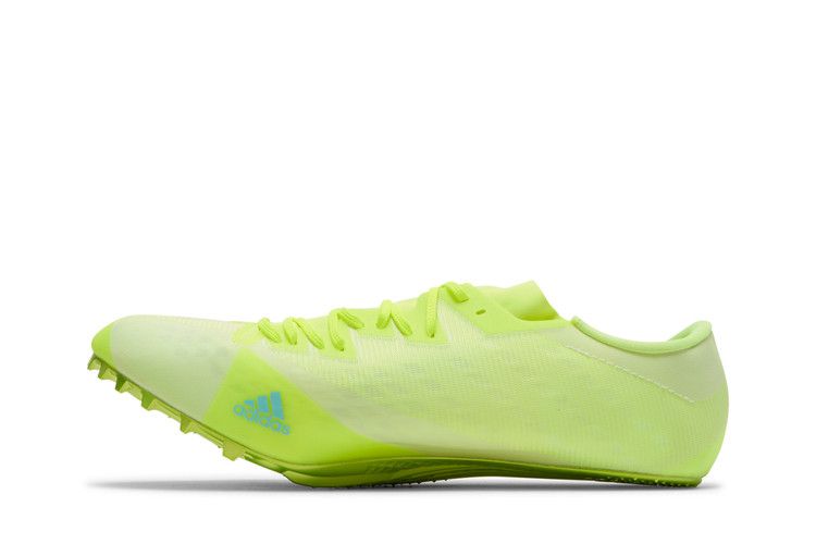 Adidas Adizero Prime Sprint Spikes 'Solar Yellow Clear Aqua' — Solar Yellow/Clear Aqua/Core Black