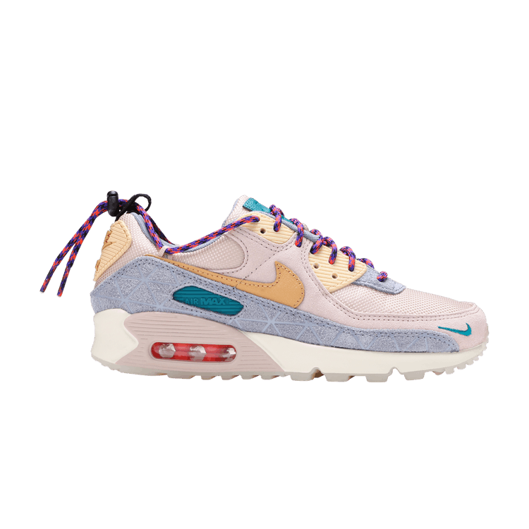 Nike Wmns Air Max 90 SE 'Fossil Stone Ashen Slate' — Fossil Stone/Ashen Slate/Coconut Milk/Twine