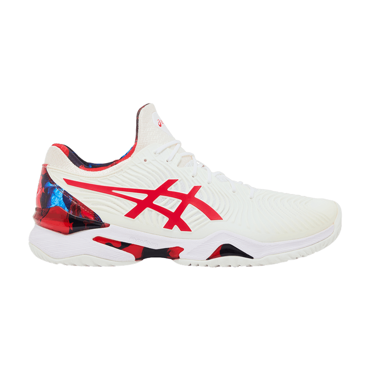 ASICS Court FF Novak LE 'White Classic Red' — White/Classic Red