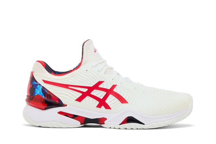 ASICS Court FF Novak LE 'White Classic Red' — White/Classic Red