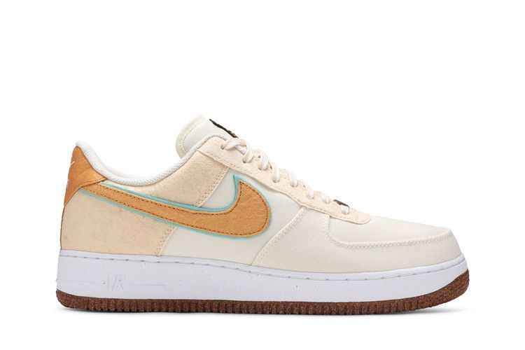 Nike Air Force 1 '07 Premium 'Happy Pineapple' — Coconut Milk/Green Glow/Natural/Metallic Gold (2)