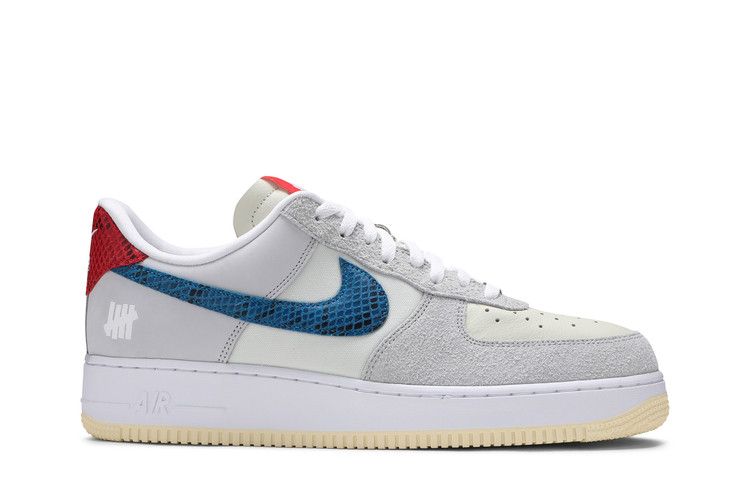 Men's Undefeated x Nike Air Force 1 Low '5 On It' — Grey Fog/Imperial Blue (2)