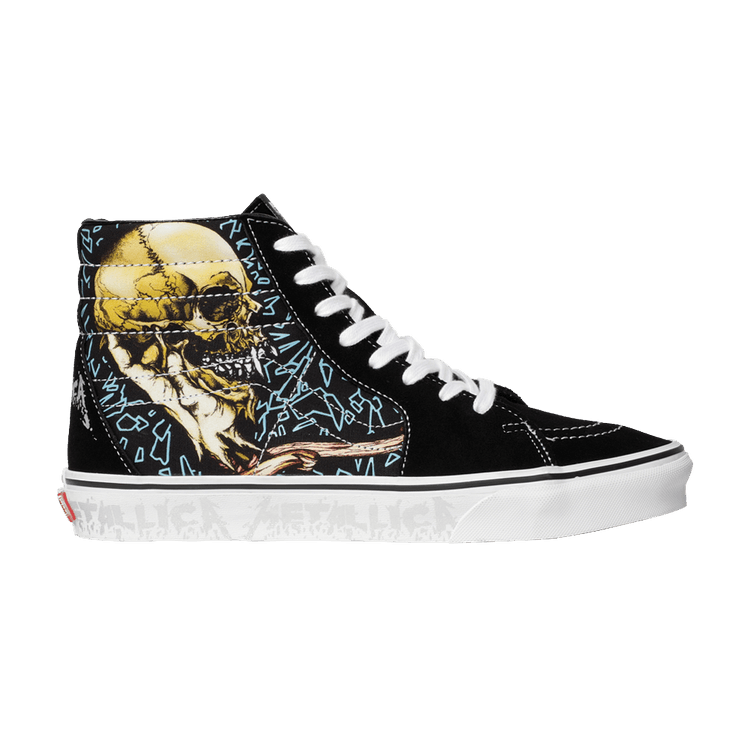 Metallica x Vans Sk8-Hi 'Pushead' — Black/True White