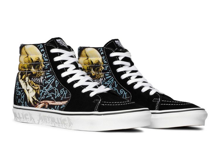 Metallica x Vans Sk8-Hi 'Pushead' — Black/True White