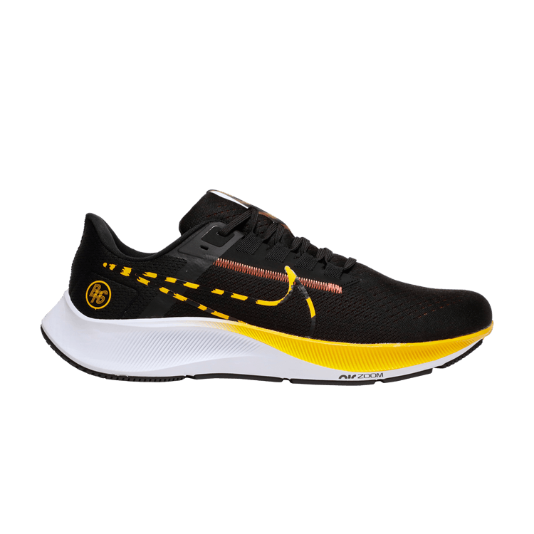 Nike Air Zoom Pegasus 38 'Black University Gold' — Black/White/Orange/University Gold