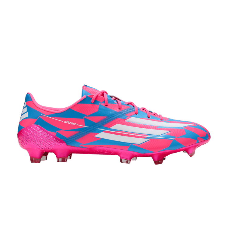 Adidas Adizero F50 Ghosted HybridTouch FG 'Memory Lane' — Solar Blue/Cloud White/Solar Pink