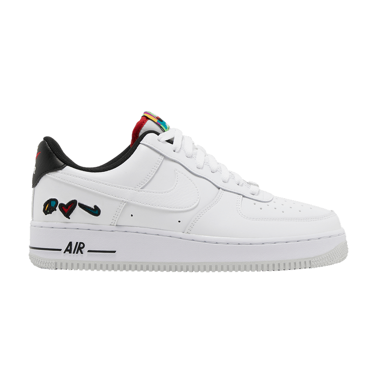 Air Force 1 '07 LV8 3 'Peace Love Nike' — White/White/University Red