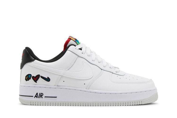 Air Force 1 '07 LV8 3 'Peace Love Nike' — White/White/University Red (2)
