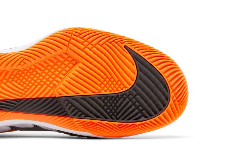 Nike Court Air Zoom Vapor X Knit HC 'Metallic Dark Grey Total Orange' — Metallic Dark Grey/Smoke Grey/Total Orange