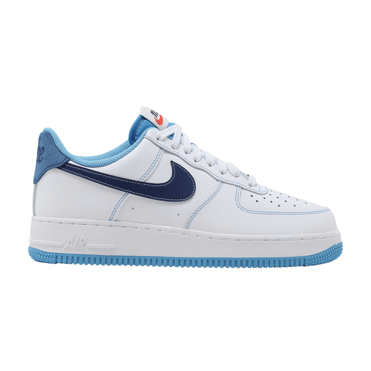 Nike Air Force 1 '07 'First Use - White University Blue' — White/University Blue/Sail/Deep Royal Blue