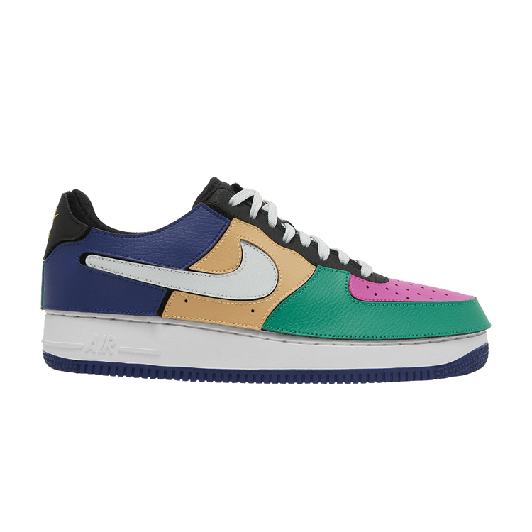 Nike Air Force 1/1 'Black Multi-Color' — Black/Lethal Fuchsia/Orange Chalk/Barely Grey