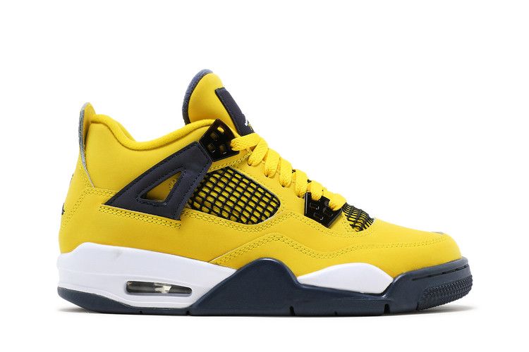 Air Jordan 4 Retro GS 'Lightning' 2021 — Tour Yellow/Multi-Color/Multi-Color/Dark Blue Grey