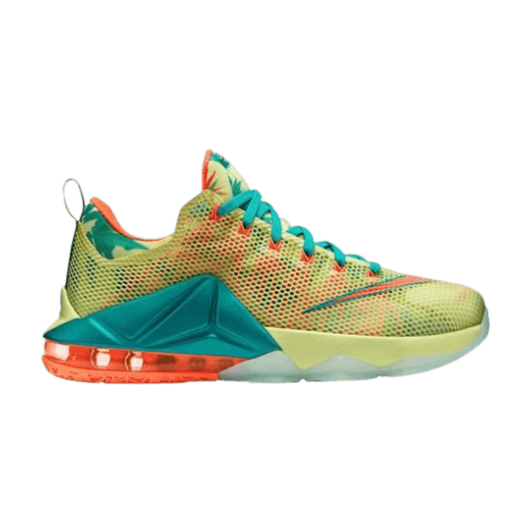 Nike LeBron 12 Low PRM EP 'LeBronold Palmer' — White Lime-Bright Mango-Nw Grn