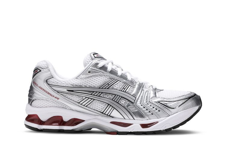 ASICS Gel Kayano 14 'Pure Silver Red' — White/Pure Silver