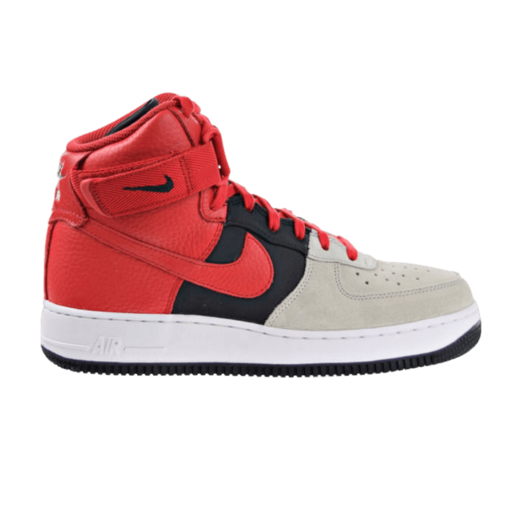 Nike Air Force 1 High LV8 'Wolf Grey Red' — Wolf Grey/University Red-Black-White