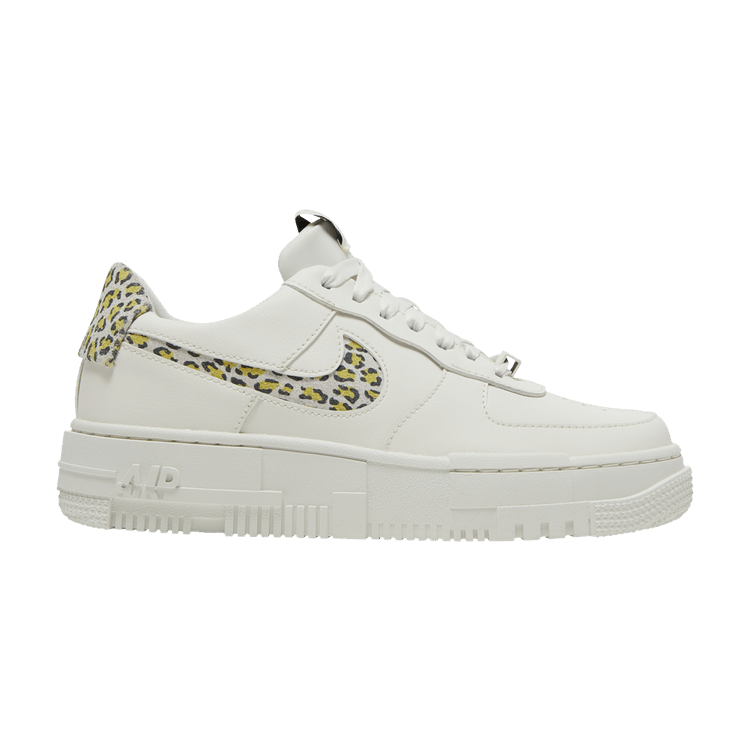 Nike Wmns Air Force 1 Pixel SE 'Leopard' — Sail/Light Lemon Twist/Black/Sail