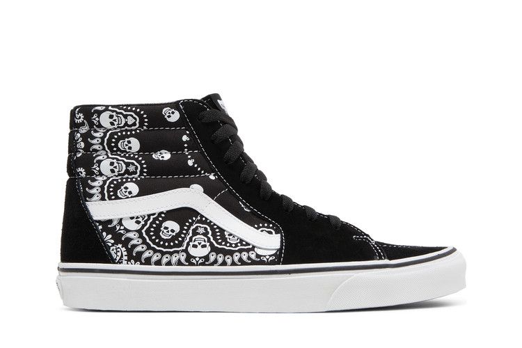 Vans Sk8-Hi 'Bandana - Black' — Black/True White