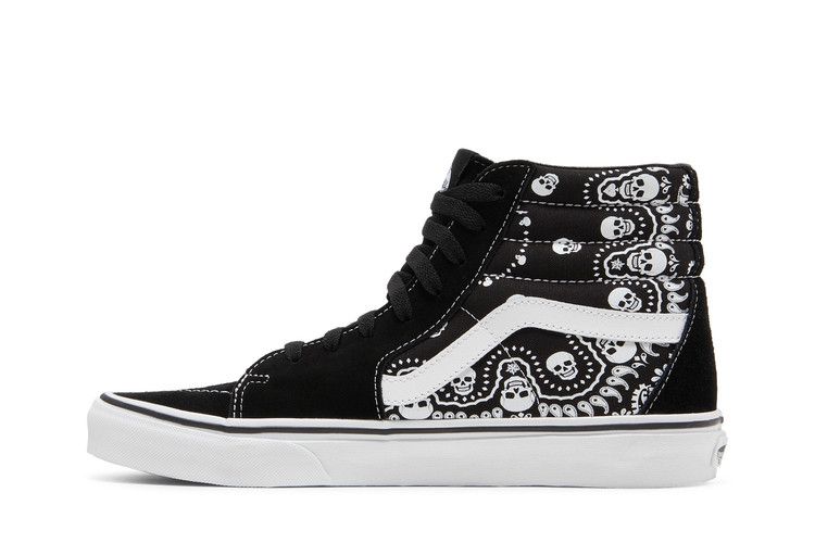 Vans Sk8-Hi 'Bandana - Black' — Black/True White