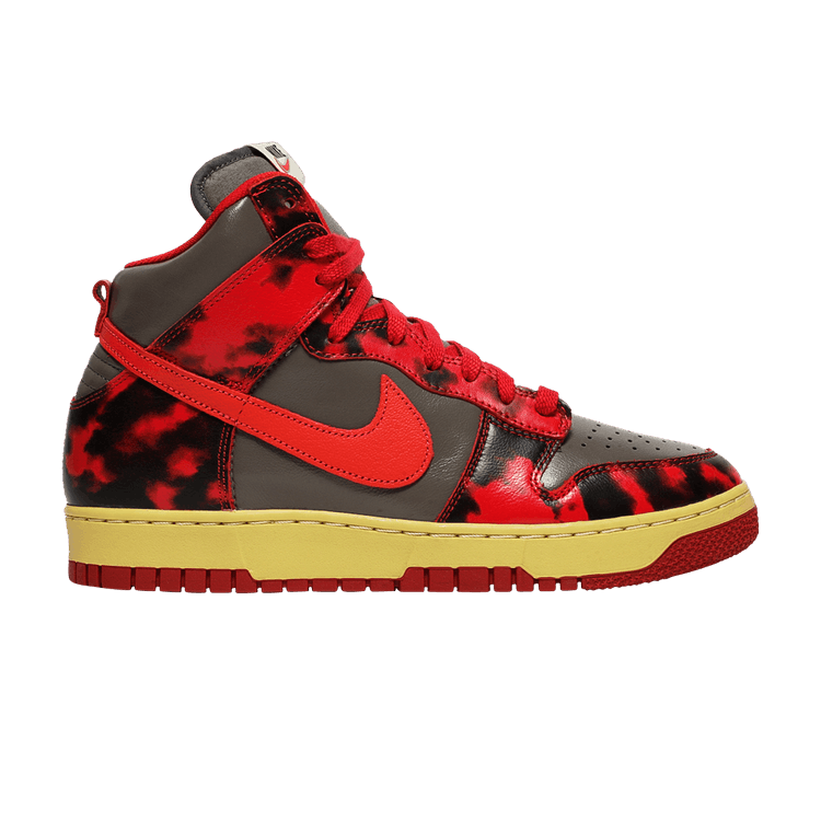 Nike Dunk High 1985 'Acid Wash' — University Red/Chile Red